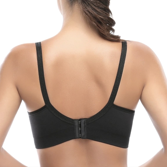 Nursing bra 2 pack / off white & black / L - Picture 4 of 16